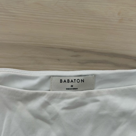 White Aritzia square neck bodysuit. Size medium - Picture 3 of 3